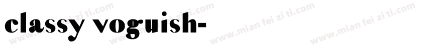 classy voguish字体转换